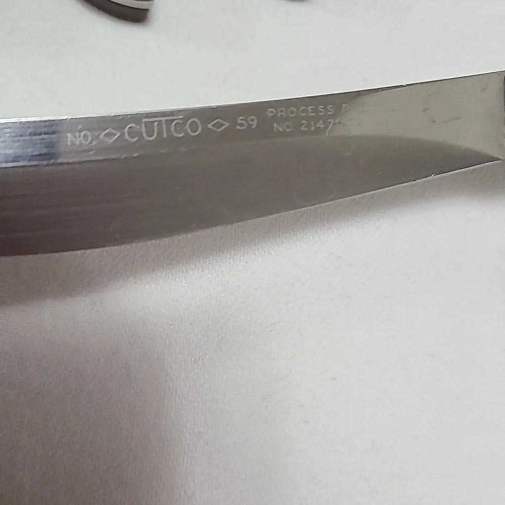 Cutco Vintage #59 Pat. No. 2147079, Set of 7 Smooth Blade Steak/table Knives - Picture 7 of 16